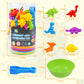 Raeqks Counting Sorting Dinosaurs Toys Matching Montessori Toys With Bowls Preschool Learning Activities Educational Sensory Game Stacking Toy Sets Animals Gifts For Toddlers Kids Boys Girls