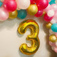 Number 8 Balloon 40 Inch Gold 8 18 28 80 1989 Birthday Balloons, Large Mylar Foil Helium Balloon Birthday Decorations Party Supp