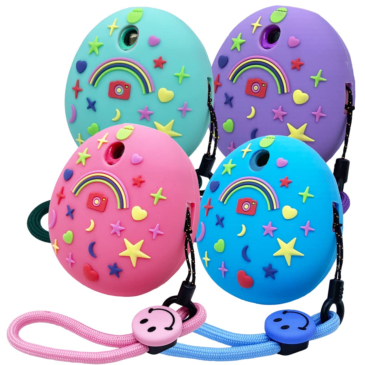 Jchpine Hard Carrying Case And Silicone Cover Compatible With Tamagotchi Pix Interactive Virtual Pet Game Machine, Screen Film Protector For Tamagotchi Pix Accessories (Purple)