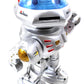 PowerTRC RC Dancing Robot - 11" Silver Plastic Model SS-AZT-RBSX with Missile Disc Launcher