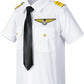Yoroka Kids Pilot Costume Airline Captain Pilot Uniform With Accessories-140 White
