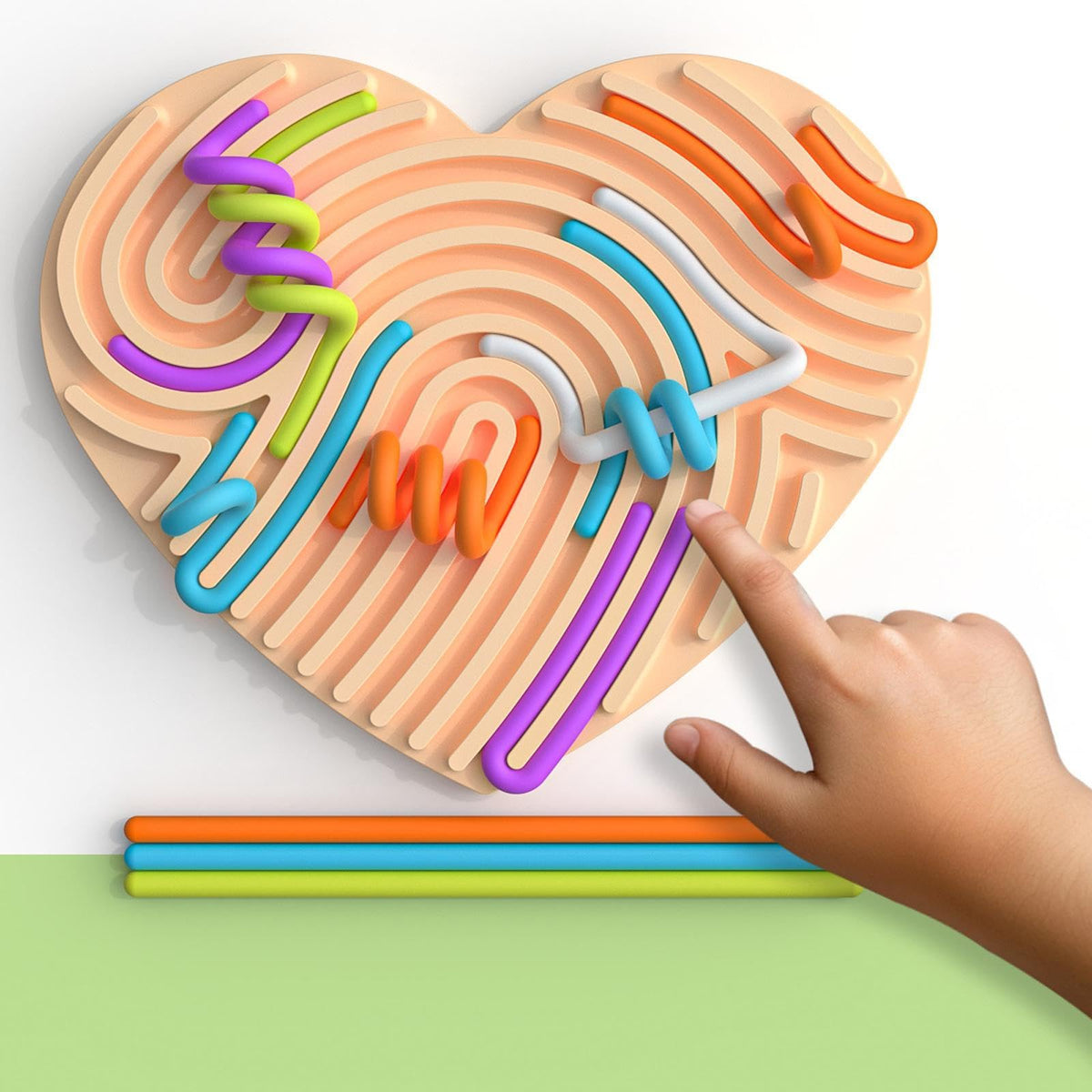 Styleheaven Sensory Activity Board Fine Motor Skill Travel Toy For Watching Tv Plane Car Orange