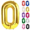 Gold Number 0 Balloon 40 Inch, 0 Balloon Numberfor 10Th 20Th 30Th 40Th 50Th 60Th Birthday Decorations, Gold Party Supplies For M
