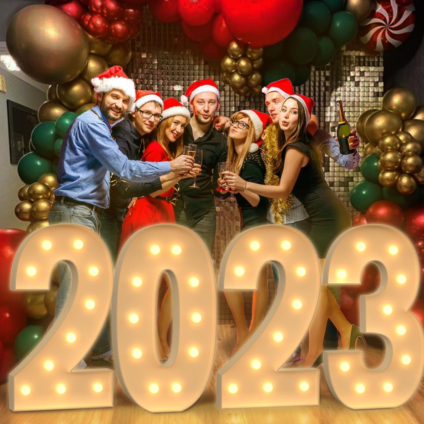 4Ft Large Light Up Numbers, Giant Marquee Numbers 3 For 3Rd 13Rd 30Th Birthday Decorations, Big Light Up Numbers For Party Anniv