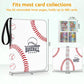 Bebomne Baseball Card Binder Holder 480 Pockets with 60 Removable Sleeves  Portable Sports Trading Cards Binder Album Collector Organizer Protectors with Zipper Waterproof