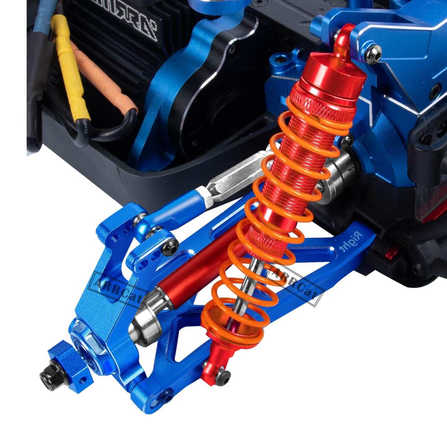Arrcat Rc Shocks Upgrade Parts For 1/10 Senton 4X4 Granite Vorteks Bigrock Typhon 3S Rc Truck,4Pcs Full Aluminum Front Rear Big