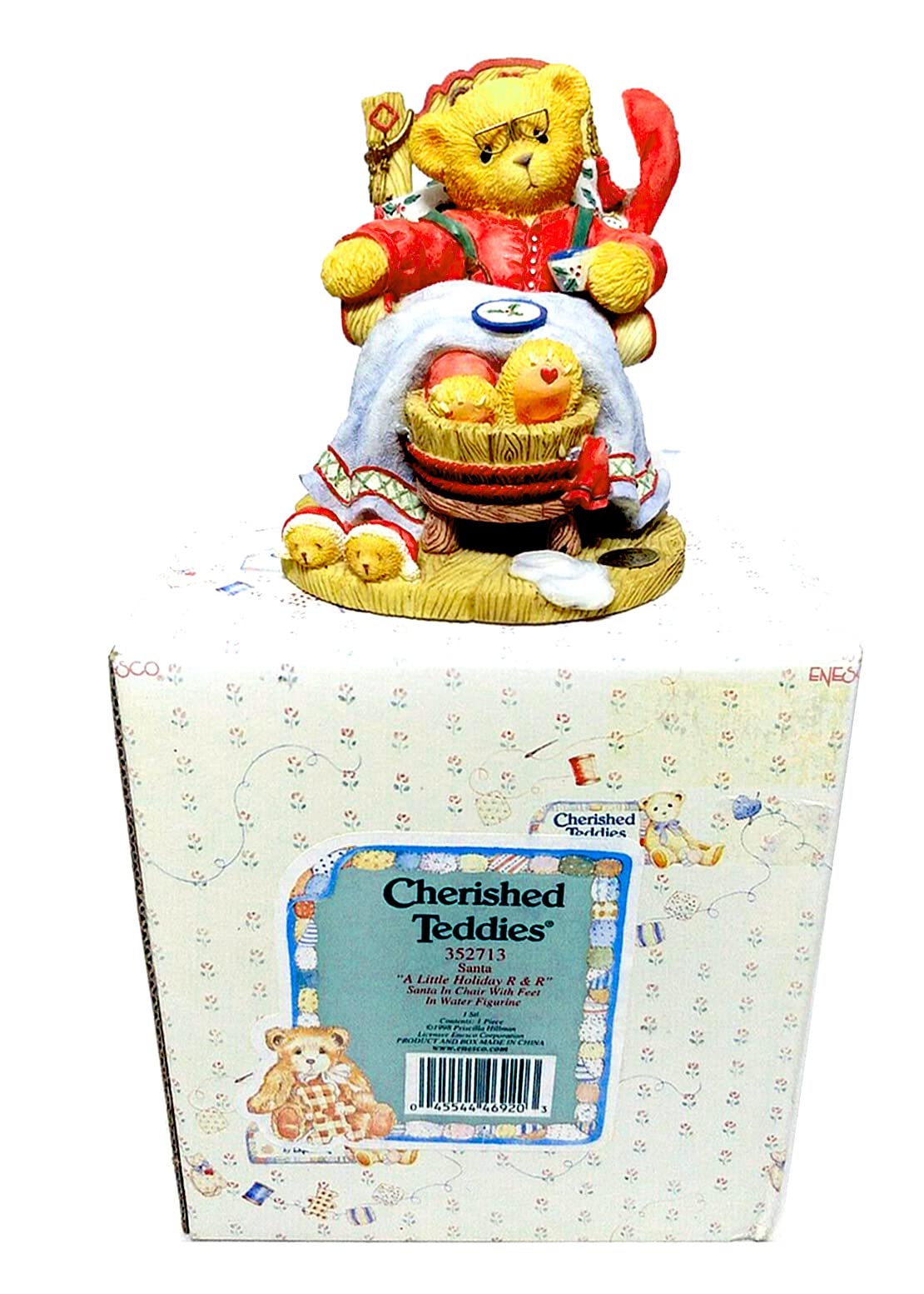 Cherished Teddies Santa (352713) - A Little Holiday R & R