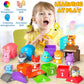 Oriate Animal Toddler Learning Toys, Sensory Learning Toy Safari Animal for Counting Sorting, Zoo Animals Educational Finger Pup