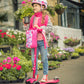 Micro Maxi Deluxe Scooter - 3-Wheeled, Lean-to-Steer, Kids Ages 5-12, Pink, MMD021, Polyurethane