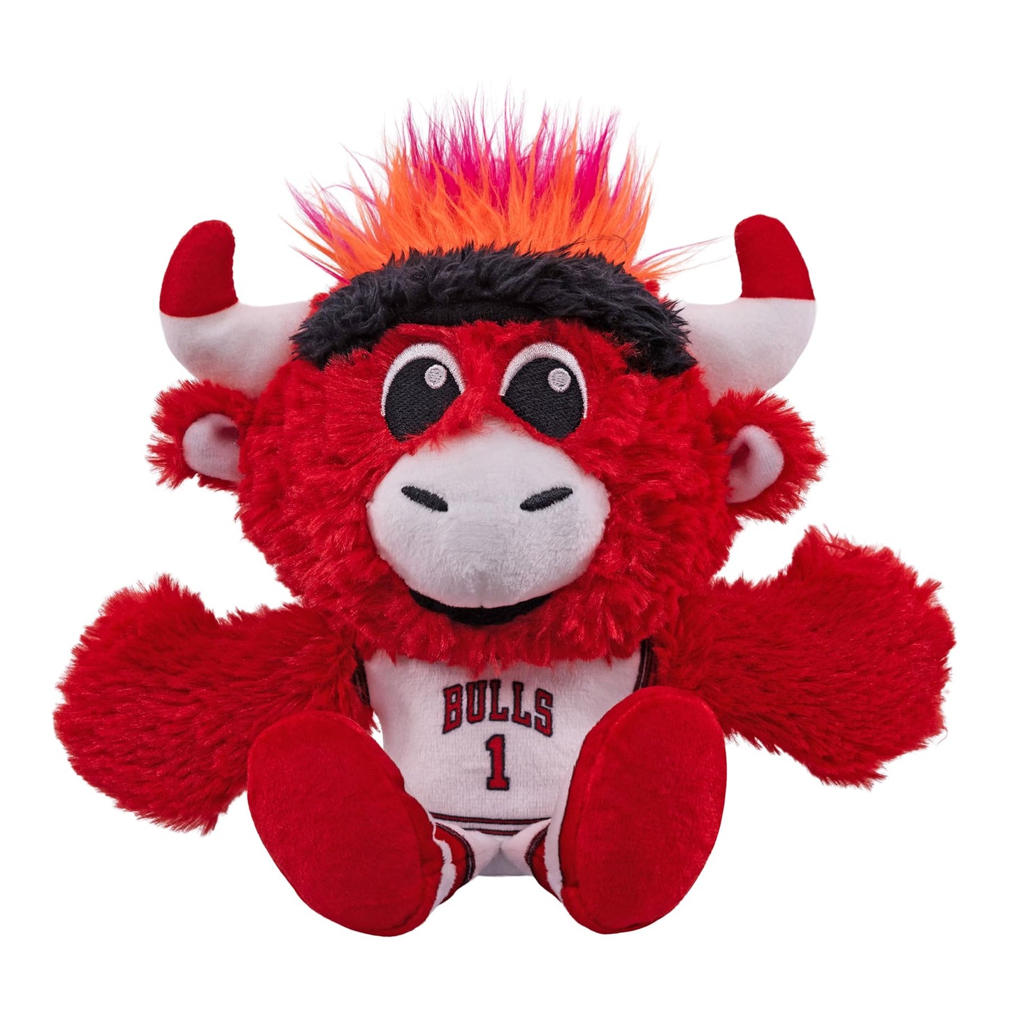 Bleacher Creatures Chicago Bulls Benny Mascot Plush Toy - 8" Soft Polyester Chibi Plush, Model K8-NBA-BUL-MAS
