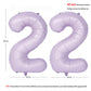 40 In Matte Purple Number Balloons Helium Foil Mylar Balloon Birthday Party Banquet Decoration Digital 22