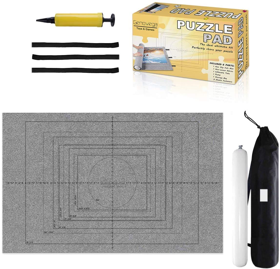 Jigsaw Puzzle Mat Roll Up - 3000 Pieces Large Puzzles Saver Board For Adults Kids