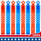 Vkten 32Pcs 4Th Of July Mini Bubble Wands Patriotic Red White Blue Bubbles For Kids, Independence Day Party Favors Patriotic Dec