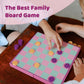 YOBRO Colorful Checkers Board Game  Portable Travel Checkers Set with Folding Board  Classic Board Game  Perfect for Family Fun and 2-Player Game
