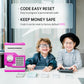 Atm Piggy Bank For Boys Girls, Vcertcpl Mini Atm Coin Bank Money Saving Box With Password, Kids Safe Money Jar For Adults With Auto Grab Bill Slot, Great Gift Toy Bank For Kids (Purple White)