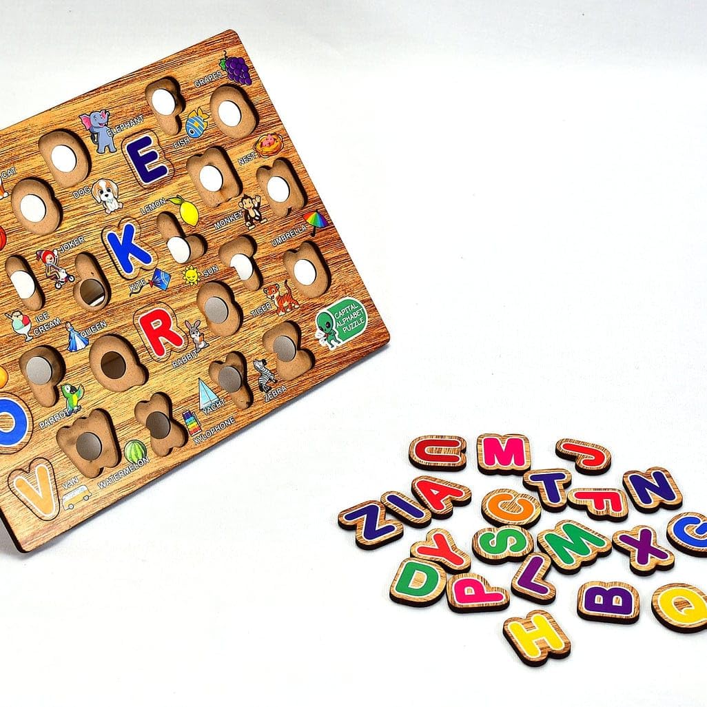 BLUELIX  Kids Wooden Puzzle Board