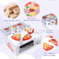 Wooden Pizza Toy for Kids, Toddlers Pizza Counter Playset, Pretend Play Food Set Kitchen Accessories with Bake Oven, Gifts for 3