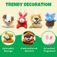 32Pcs Mini Plush Animals Toy Set Assortment Christmas Easter Bulk Stuffed Keychain Party Favors For Kids Small Animals Decoratio