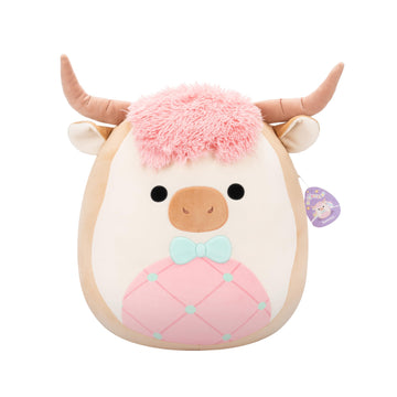 Squishmallows Original 20In Samson The Cookie Highland Cow With Bowtie - Official Jazwares Easter Plush (Jumbo)