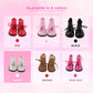 MSYO Doll Shoes for 18 Inch Dolls-High-Top Ankle Boots with Lace-Up Closure,Durable PU Leather Baby Doll Shoes for Girl Boy Doll