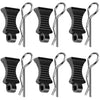 6Pack Vgoohobby RC Body Clips Pins with Fixing Bracket Aluminum Pull Tabs Mount Compatible with Redcat Traxxas Tamiya Axial SCX1