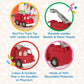 Battat- Wonder Wheels- Fire Truck - Red Fire Truck Toy With Moveable Ladder & Basket - Classic Rescue Vehicle For Toddlers, Kids