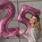 Pink Number 4 Balloon 40 Inch, 4 Balloon Number, 4Th Birthday Decorations, Pink Party Supplies For Boys Girls