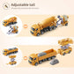 Geyiie Construction Vehicles Truck Toys, Construction Trucks Die Cast Alloy Truck Head, Tractor Trailer Excavator Dump Sandbox G