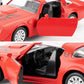 RMZ City 1:36 Pontiac Firebird Trans Am Diecast Toy Car, Red, Pull Back, Doors Open, 4.8×1.9×1.5 inches, Kids Gift