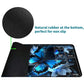 Rwutytiul Blue Butterfly Card Playmat 24 X 14 Inch With Tube Bag, Card Gameplay Desk Mat With Zones For Commander Deck Mtg Rpg C