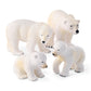 Terra By Battat – Polar Bear Family - 4 Pcs Polar Bear Animal Toys For Kids 3-Years-Old & Up
