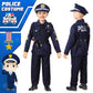 Skirfy 16Pcs Police Officer Costume For Boys,Police Costume For Kids,16Pcs Kids Cop Costume With Police Uniform,Police Toys,Kids
