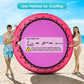 CALOBANA 8ft Round Inflatable Dock, Heavy Duty Water Hammock Floating Ring Island Platform Lake Raft for Adults Party Tanning Po