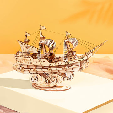 Rolife 3D Wooden Puzzles Model Kit For Adults To Build, Wooden Model Ship Series Sailing Ship Building Model Kit, Diy Crafts Hob