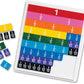 Multicolored Fraction Slides