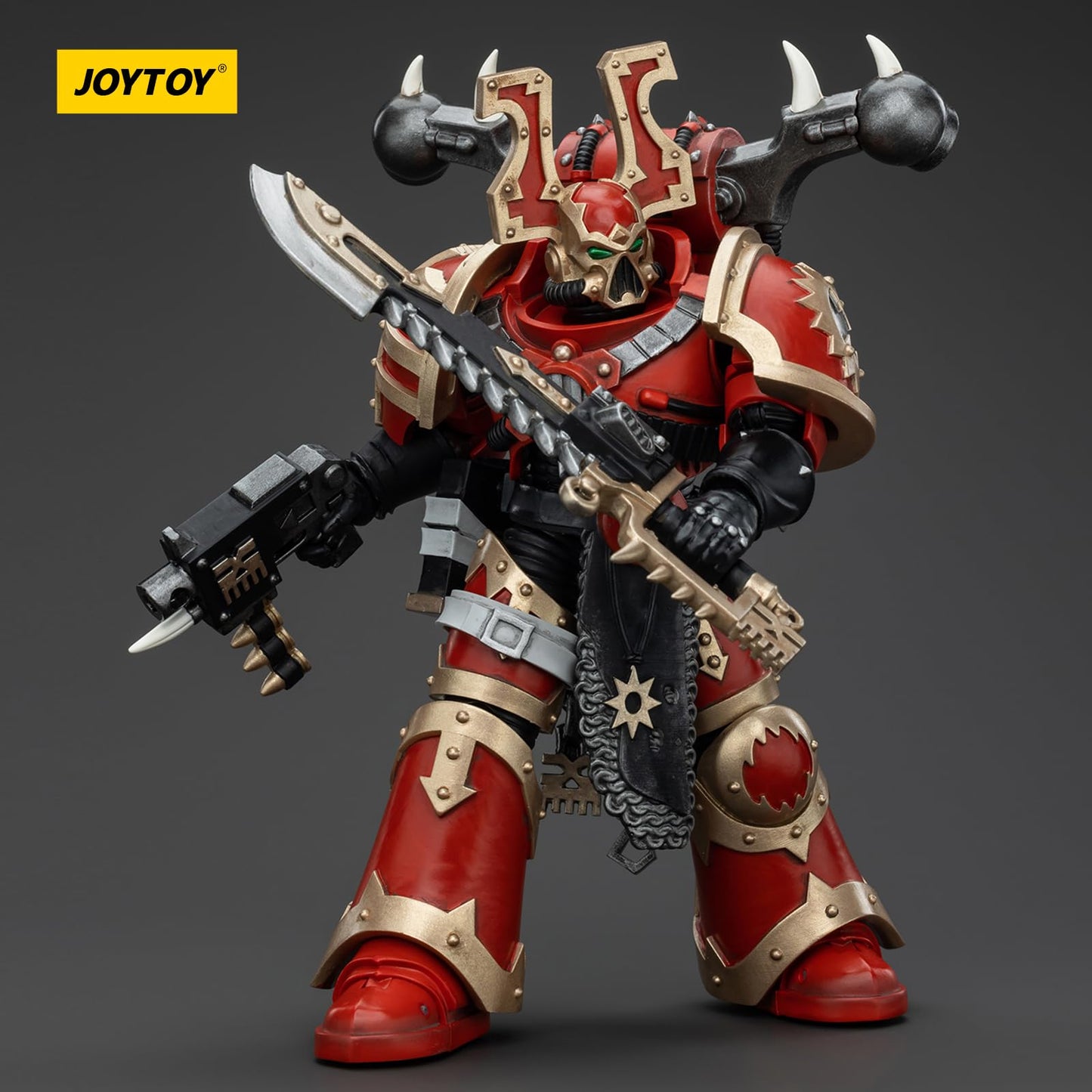 JOYTOY Warhammer 40k World Eaters, World Eaters Khorne Berzerker 1 1/18 Action Figure, Dedicated to You Who Love Collecting