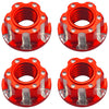Vgoohobby 4Pcs Hexagonal Nuts, M4 Aluminum Alloy RC Wheel Hex Nuts Compatible with HSP Sakura D3 D4 1/10 RC Car (Red)