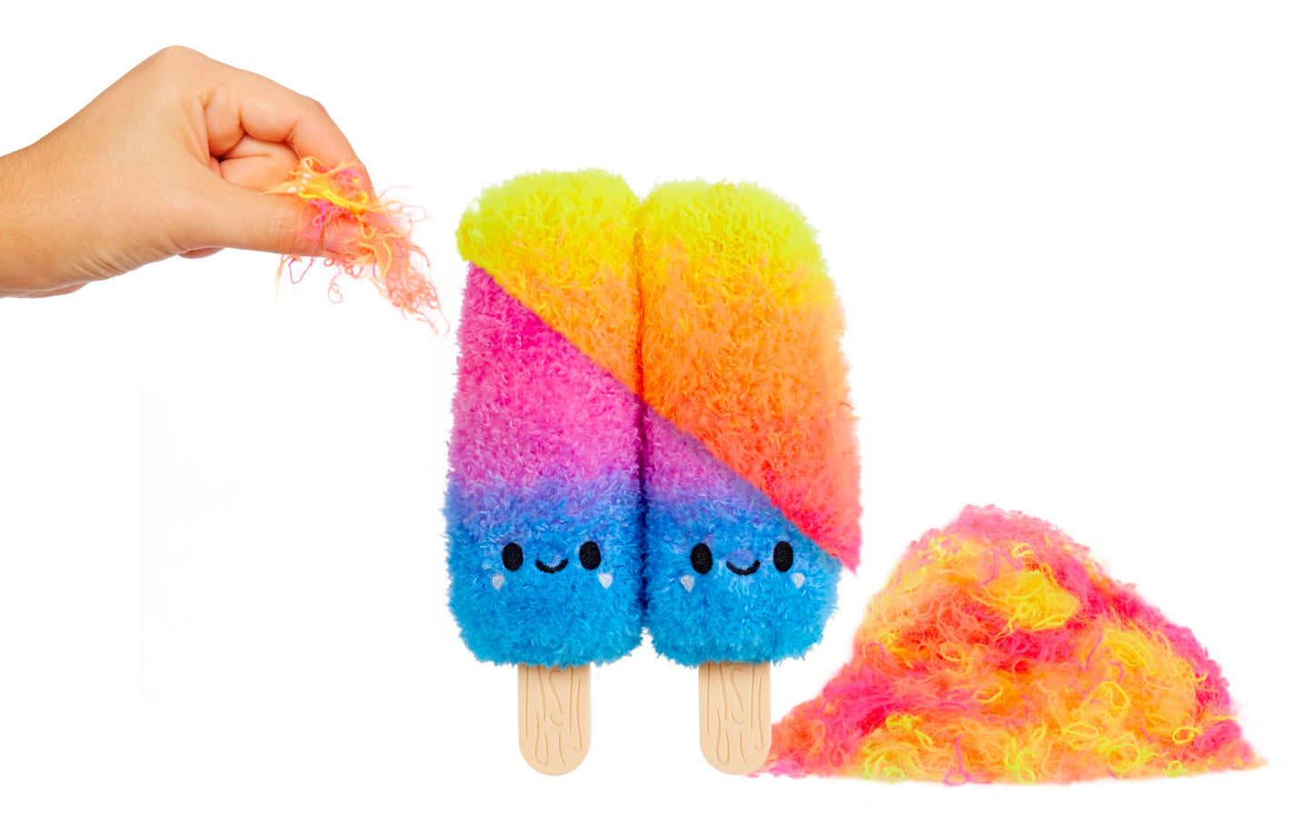 Fluffie Stuffiez Ice Pops Small Collectible Feature Plush - Surprise Reveal Unboxing Huggable Tactile Play Fidget Diy Ultra Soft Fluff
