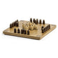 Marbles Hnefatafl Strategy Game - Wooden Board for Kids & Adults, Model 6044862, Plastic, Two Player