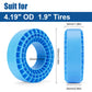 INJORA Silicone Rubber Inserts Foam for 106-108mm 1.9'' Tires(Small Blue)