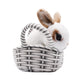 Yonlit Lifelike Plush Pet Bunny Basket Set Realistic Rabbit Stuffed Animal With A Suitable Fabric Pet Bag Cute And Funny Gift For Ester Present Or Stuff Collection 7 Inches (Brown)