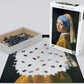 Eurographics Girl With A Pearl Earring By Vermeer 1000 Piece Puzzle (6000-5158) , Black
