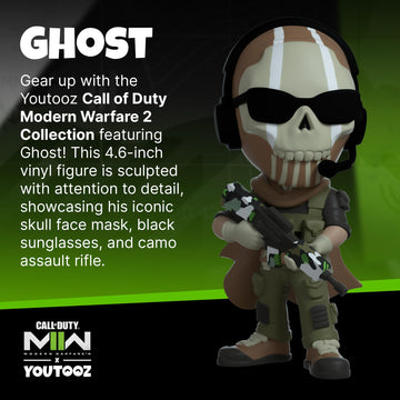 Youtooz Ghost 4.6' Vinyl Figure, Official Licensed Collectible Ghost From Call Of Duty: Modern Warfare 2, Video Game Figure By Youtooz Modern Warfare 2 Collection