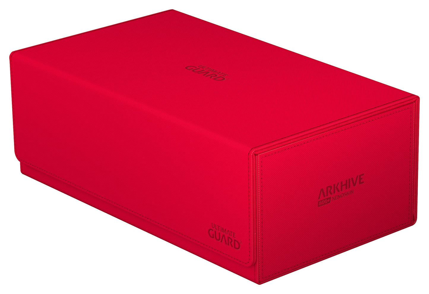 Ultimate Guard Arkhive 800+, Deck Case For 800 Double-Sleeved Tcg Cards, Red, Compatible With Boulders, Magnetic Closure & Microfiber Inner Lining
