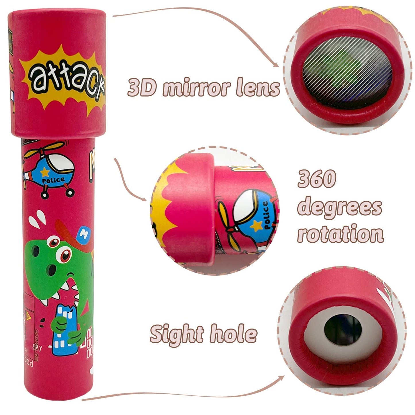 Juuxncgv 20 Pcs Classic Retro Kaleidoscope Toys,Cute Educational Kaleidoscope Toy For Goodie Bag Stuffers,Kids,Party Favors,Birthday Returns Gifts, School Carnival Prizes,Classroom Prizes