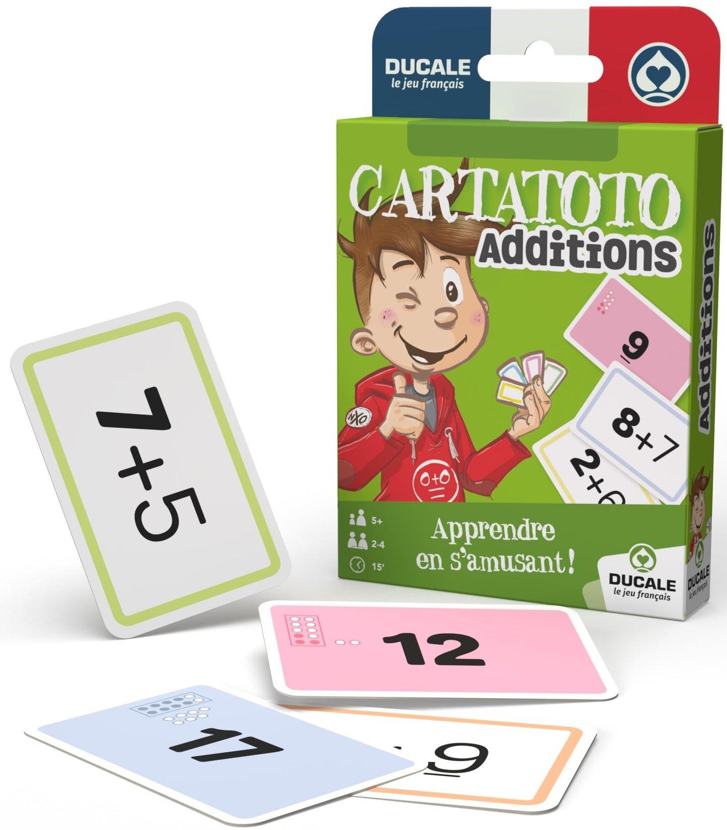 Ducale, The French Game - Cartatoto Additions-Educational Card Game - Learn To Count, 10006518