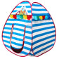 Homecute Igloo Type Foldable Popup KidS Play Tent House (Medium Size Sky Blue-White)