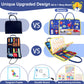 Busy Board For 1 2 3 4 Year Old Toddlers - Preschool Learning Activities Busy Book, Montessori Toys For Fine Motor Skills, Airplane Car Travel Essentials For Kids Boys Girls (Blue)