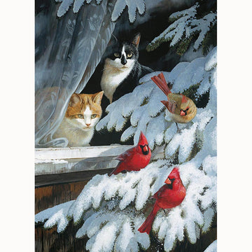 Cobble Hill 1000 Piece Puzzle - Bird Watchers - Sample Poster Included