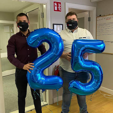 16 Balloon Number, Metallic Blue Number 16Th Birthday Balloons 40 Inch, Sweet 16 Years Old Metallic Blue Birthday Decorations Fo